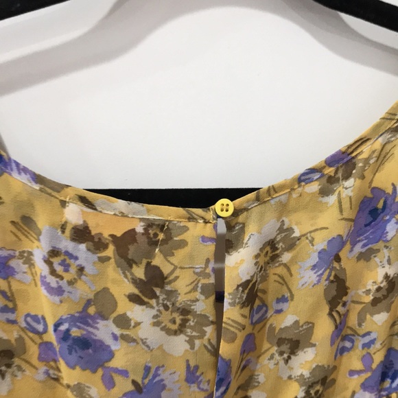 Molly & Isadora chiffon flower printed beautiful top size 2X - Picture 7 of 14